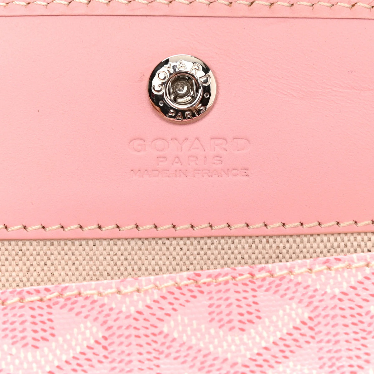 Goyardine Reversible Mini Anjou Pink