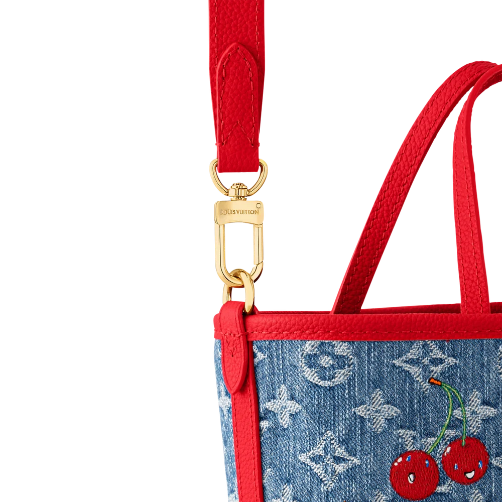 Sac Blue red cerises