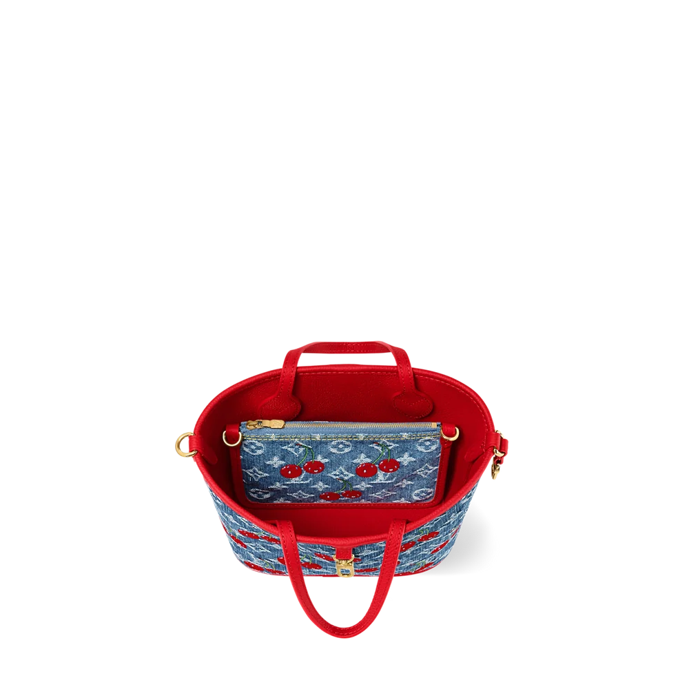 Sac Blue red cerises