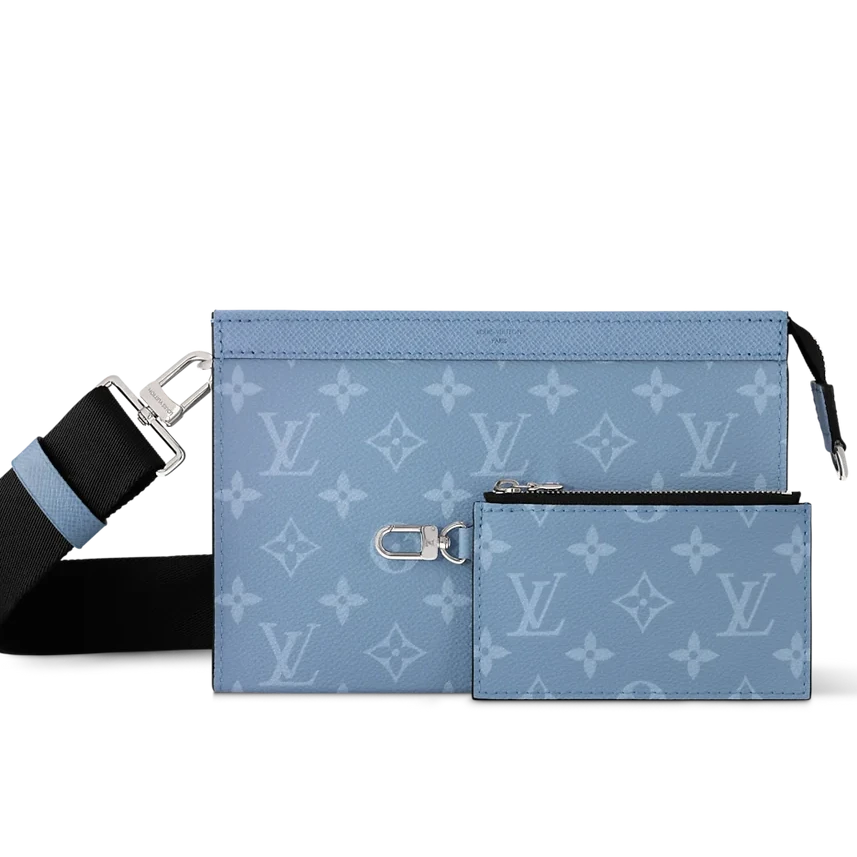 Sac bandoulière double blue