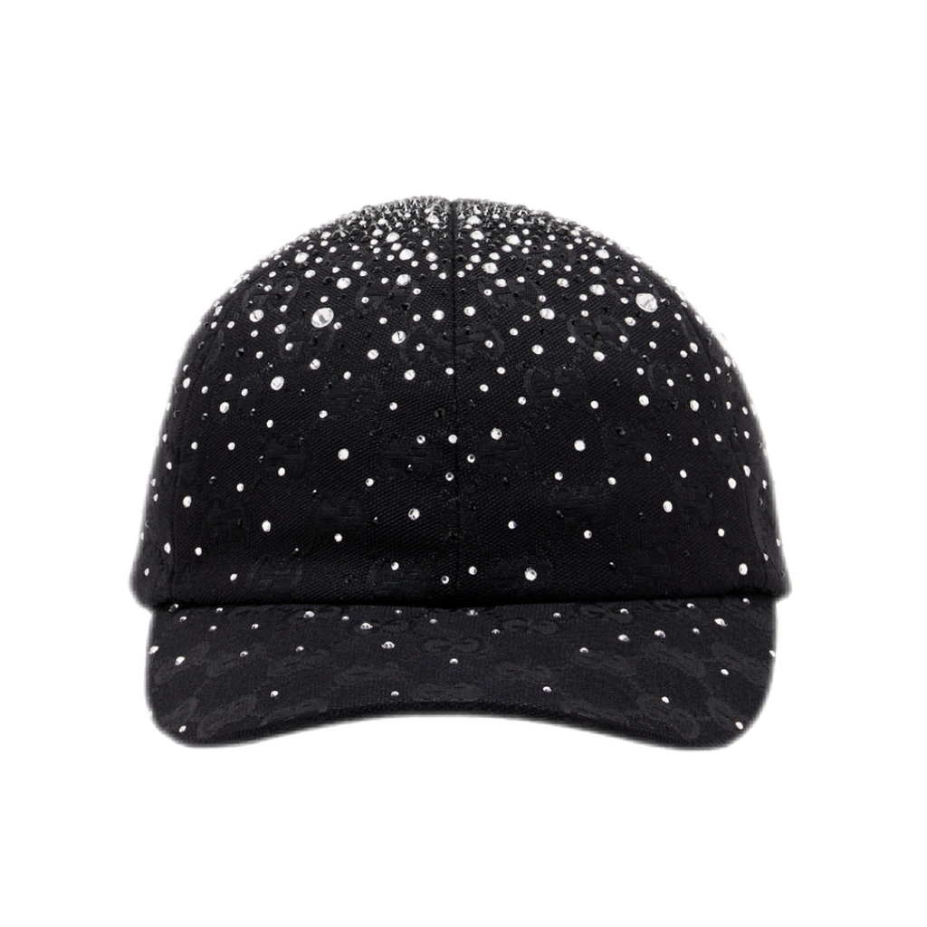 STRASS CAP BLACK