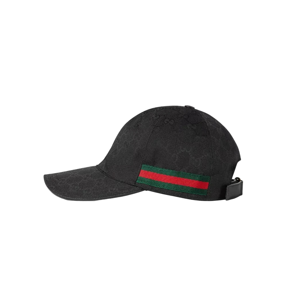 Casquette mono black bandes