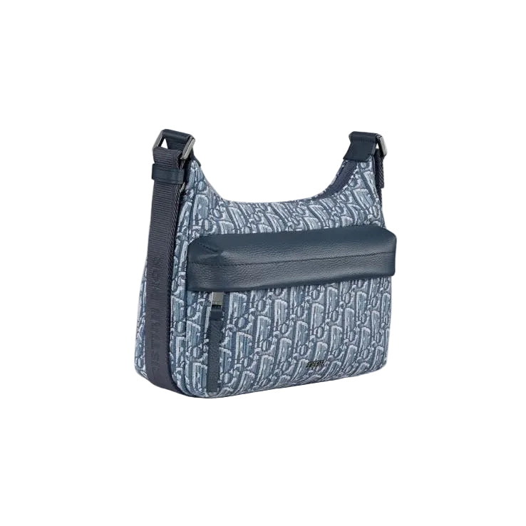 Sac à bandoulière Blue mono cuir