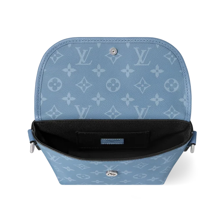 Sac zip blue mono