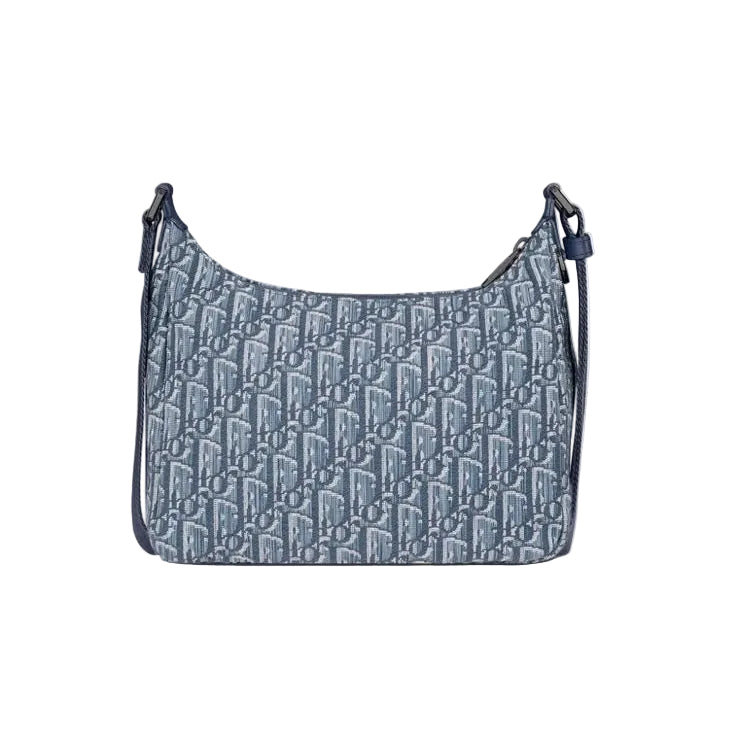 Sac à bandoulière Blue mono cuir