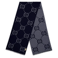 Echarpe blue grey mono
