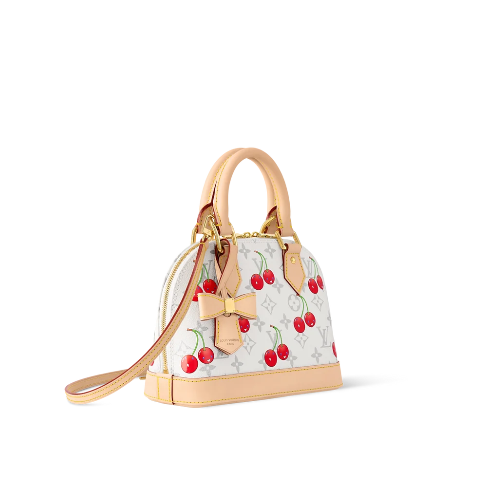 Sac à mains cerise White