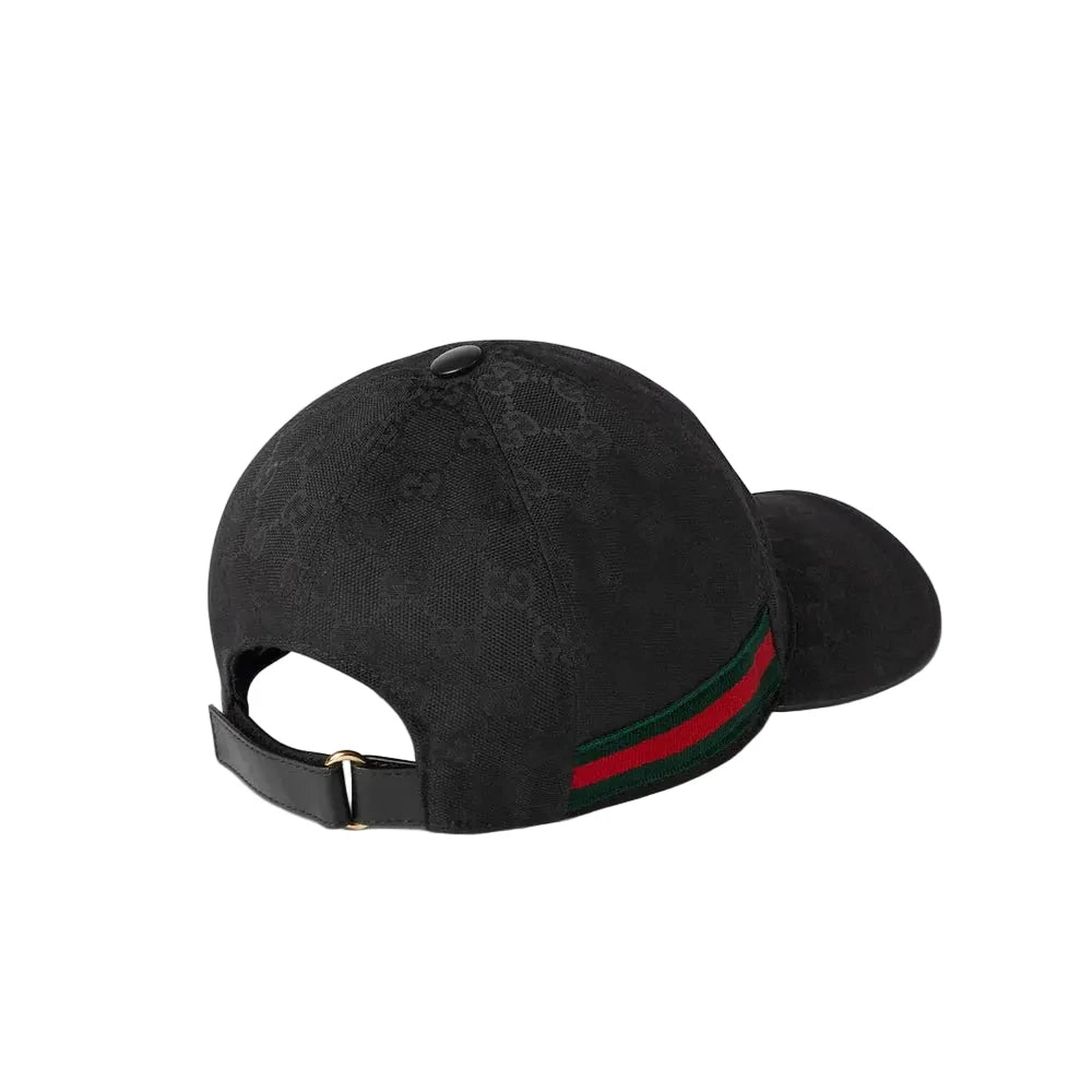 Casquette mono black bandes