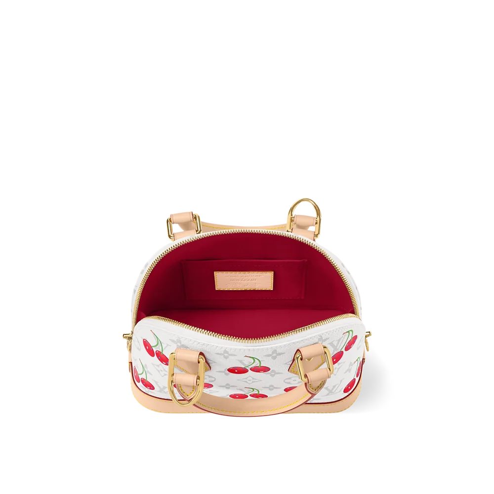 Sac à mains cerise White