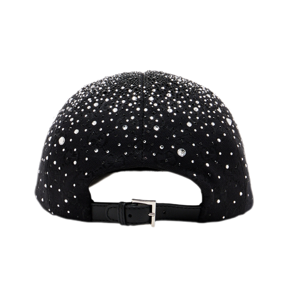STRASS CAP BLACK