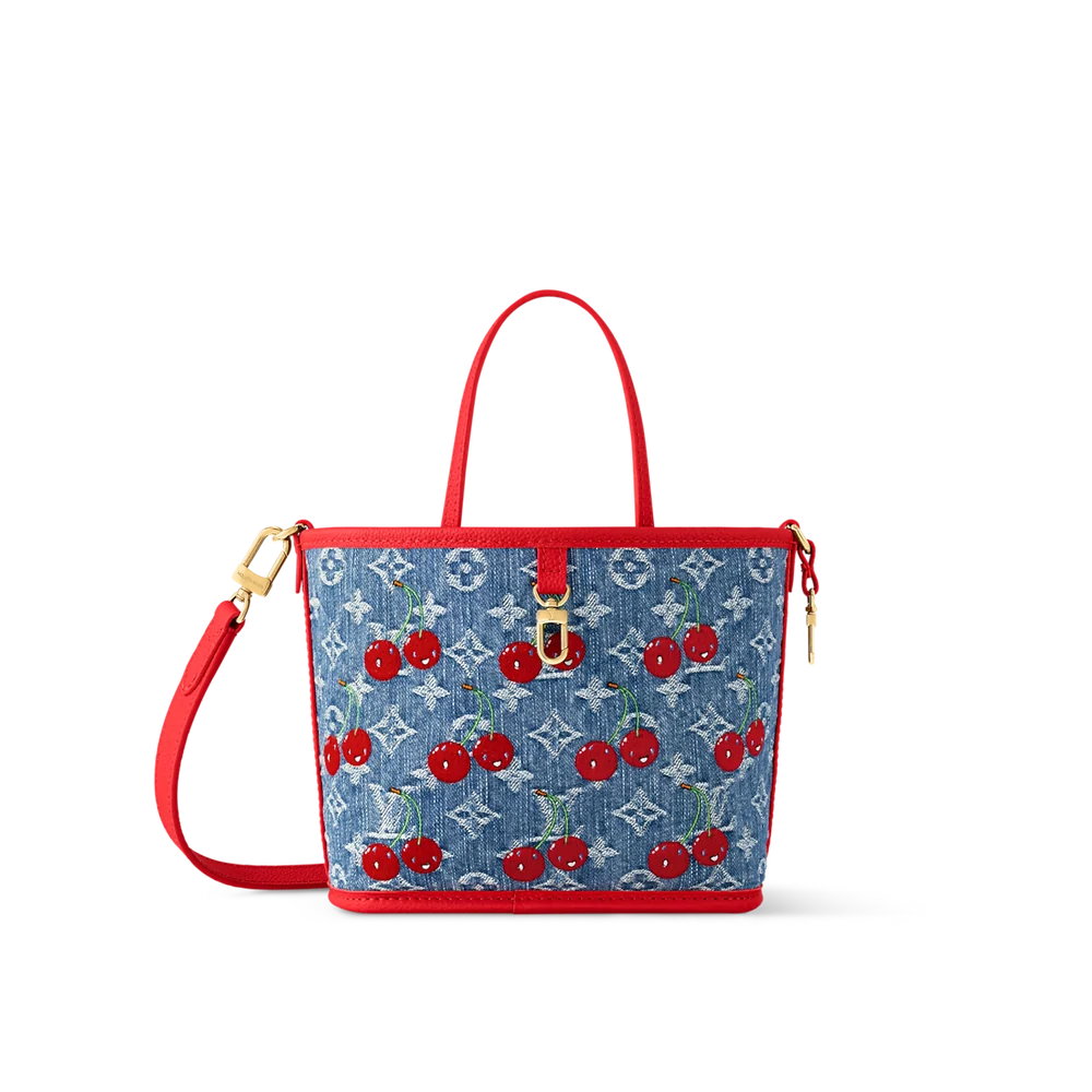 Sac Blue red cerises
