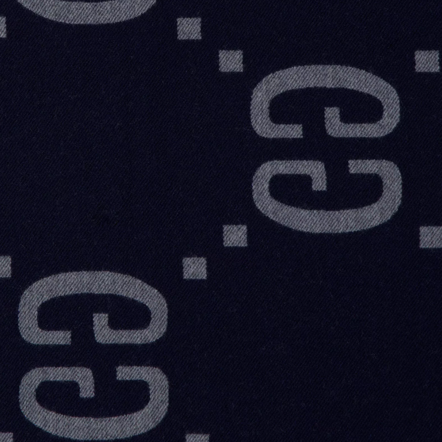 Echarpe blue grey mono