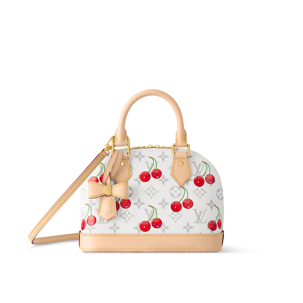 Sac à mains cerise White